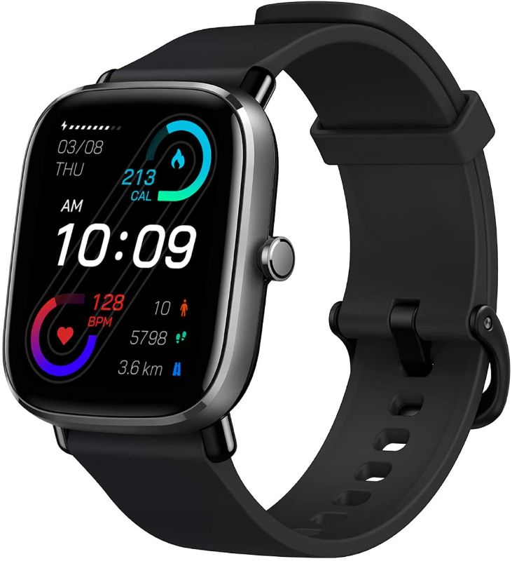 Photo 1 of Amazfit GTS 2 Mini Smart Watch 1.55" AMOLED Display, Sports Watch with Alexa Built-in, GPS, 70 Sports Modes, 14 Days Battery Life, Heart Rate, Sleep, Stress and SpO2 Monitor
