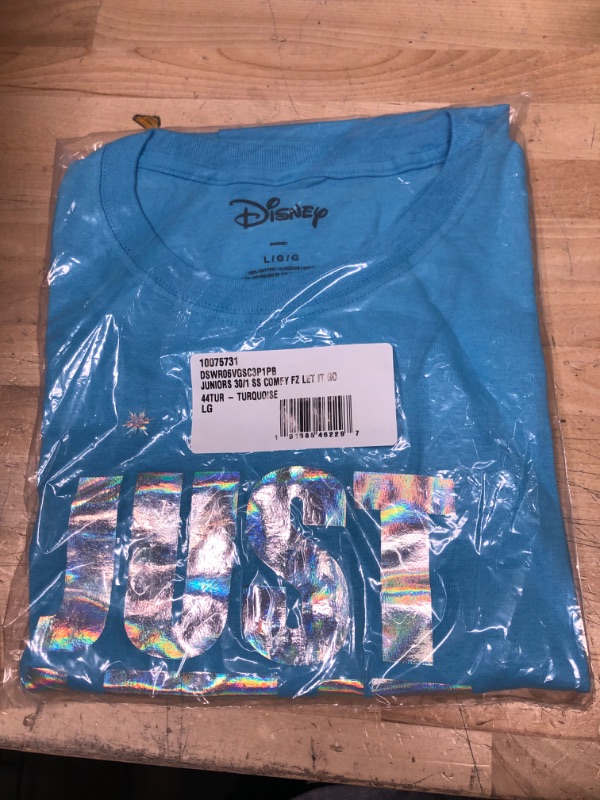 Photo 1 of Disney Frozen Elsa Just Let It Go Comfy Princess Disneyland World Tee Funny Women's Graphic Juniors T-Shirt
LG