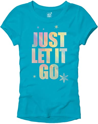 Photo 1 of Disney Frozen Elsa Just Let It Go Comfy Princess Disneyland World Tee Funny Women's Graphic Juniors T-Shirt
LG