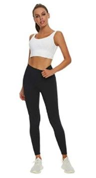 Photo 1 of YiWorich Womens High Waisted Legggings Naked Tummy Control Yoga Pants Opaque Compression Running Workout Leggings
XL