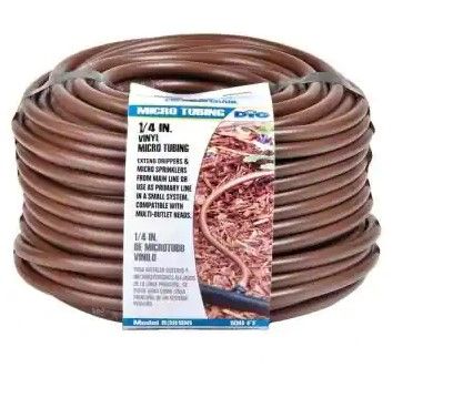 Photo 1 of 1/4 in. x 100 ft. Vinyl Micro Drip Tubing
2 PACK 
