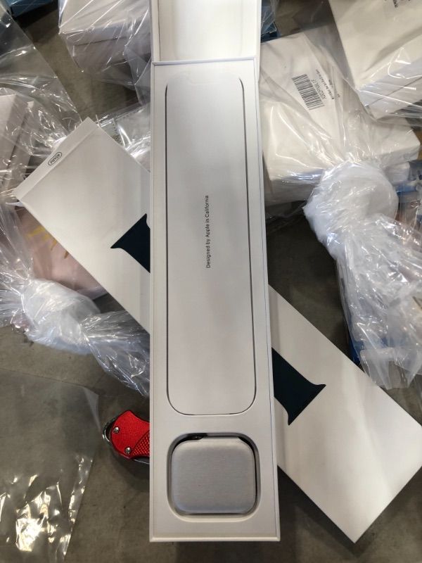 Photo 3 of brand new!!**
Apple Watch Series 7 GPS + Cellular, 45mm Graphite Stainless Steel Case with Abyss Blue Sport Band - Regular
(Item was Open to Verify Contents and Serial Number)