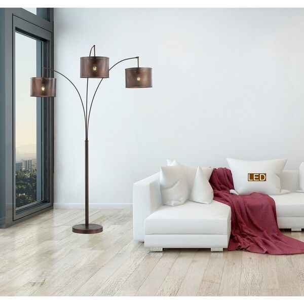 Photo 1 of Artiva Lumiere II LED Arch Floor Lamp, 83, Antique Bronze
