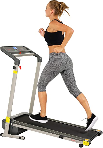 Photo 1 of **PARTS ONLY** Sunny Health & Fitness Folding Compact Motorized Treadmill - LCD Display, Shock Absorption and 220 LB Max Weight - SF-T7632,Gray
49.5 x 26.5 x 47 inches