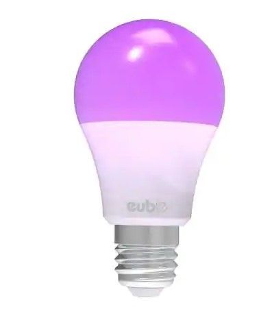 Photo 1 of 75-Watt Equivalent Eubie Dimmable Wifi-Enabled LED Light Bulb Multi-Color
2 PACK 