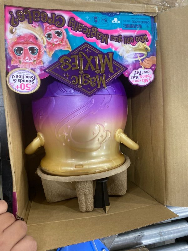 Photo 1 of Magic Mixies Magical Misting Cauldron with Interactive 8 inch Pink Plush Toy and 50+ Sounds and Reactions
