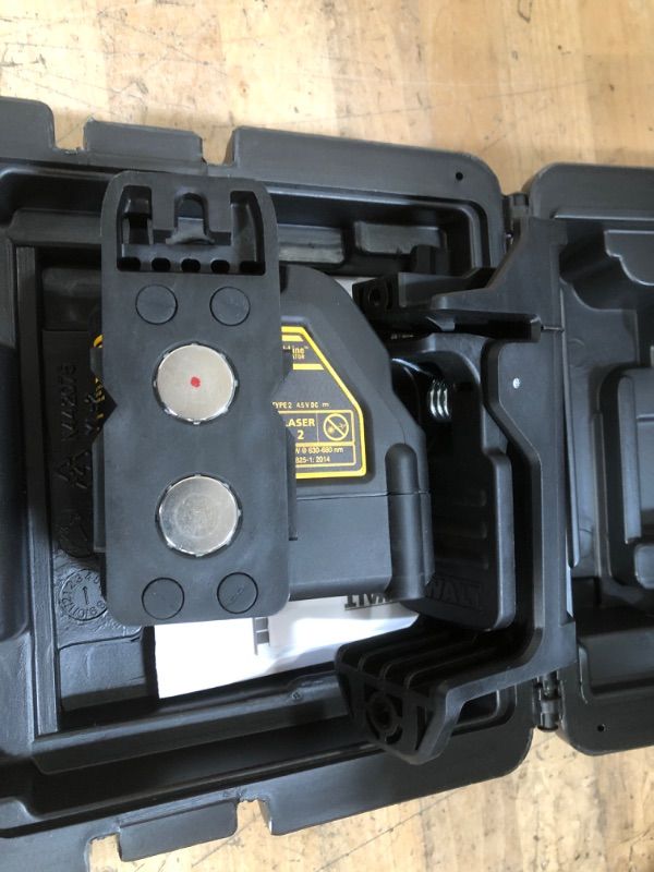 Photo 1 of DEWALT
165 ft. Red Self-Leveling Cross-Line Laser Level with (3) AA Batteries & Case