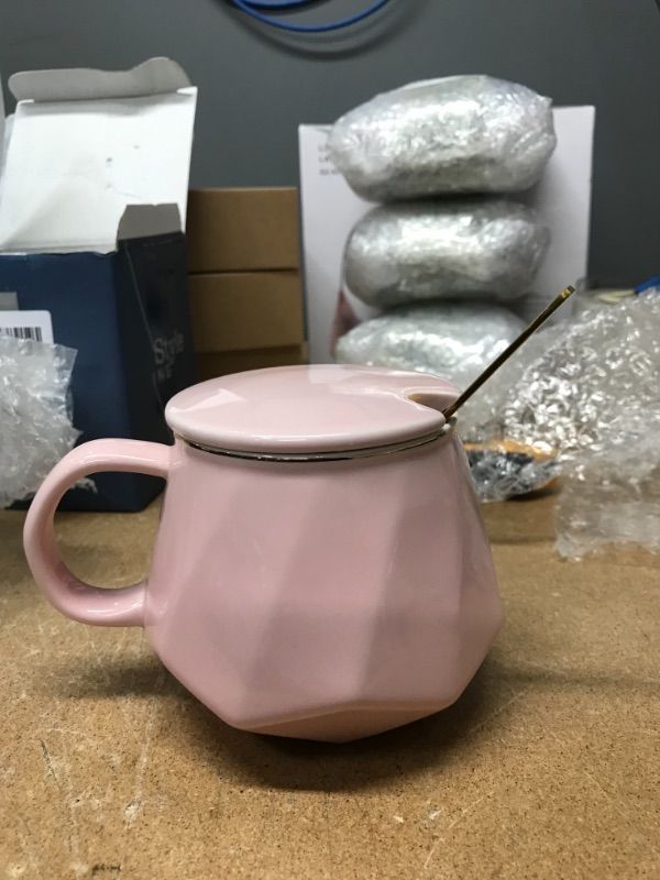 Photo 3 of ** SETS OF 2**
Ceramic Coffee Mug With Lid,14 OZ,Novelty Couple Coffee Mug,Bday Gift,Microwave Safe,Easy To Clean(Pink)