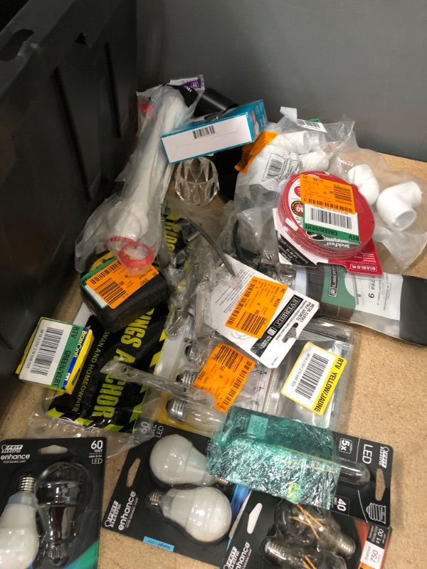 Photo 1 of *SOLD AS IS, NO RETURNS/ NONREFUNDABLE**
ASSORTMENT OF HOME GOODS, PLUMBING, ELECTRICAL AND MISCELLANEOUS ITEMS BUNDLE