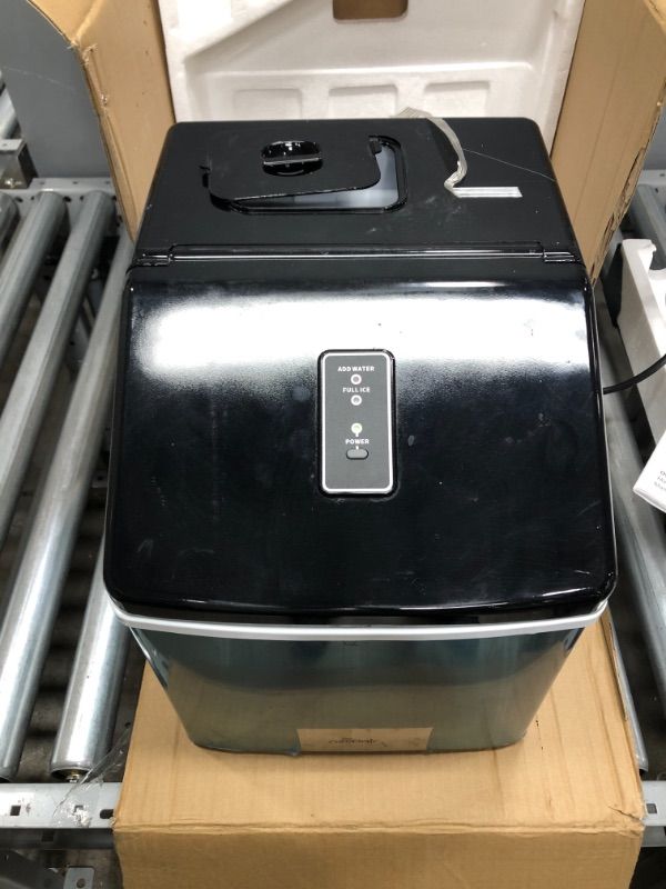 Photo 3 of **PARTS ONLY** Newair Silver Counter Top Ice Maker Machine,Compact Automatic Ice Maker, Cubes Ready in under 15 Minutes,Portable Ice Cube Maker with Scoop and Basket,Perfect For Home/Kitchen/Office/Bar - ClearIce40 15.25 x 11.4 x 13.75 inches
