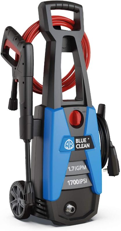 Photo 1 of ***PARTS ONLY*** AR Blue Clean, BC142HS Electric Pressure Washer, 1700 PSI, 1.7 GPM, 11 AMP, 15 Degree Nozzle, Easy Squeeze Spray Gun, Foam Cannon, Extension Lance, 25' Hose, Compact Ergonomic Handle Design, 18 Lbs
