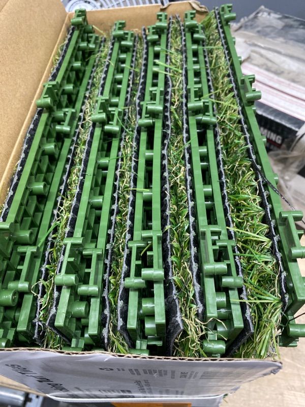 Photo 3 of 1 ft. x 1 ft. Artificial Grass Interlocking Tiles (9-Pack)