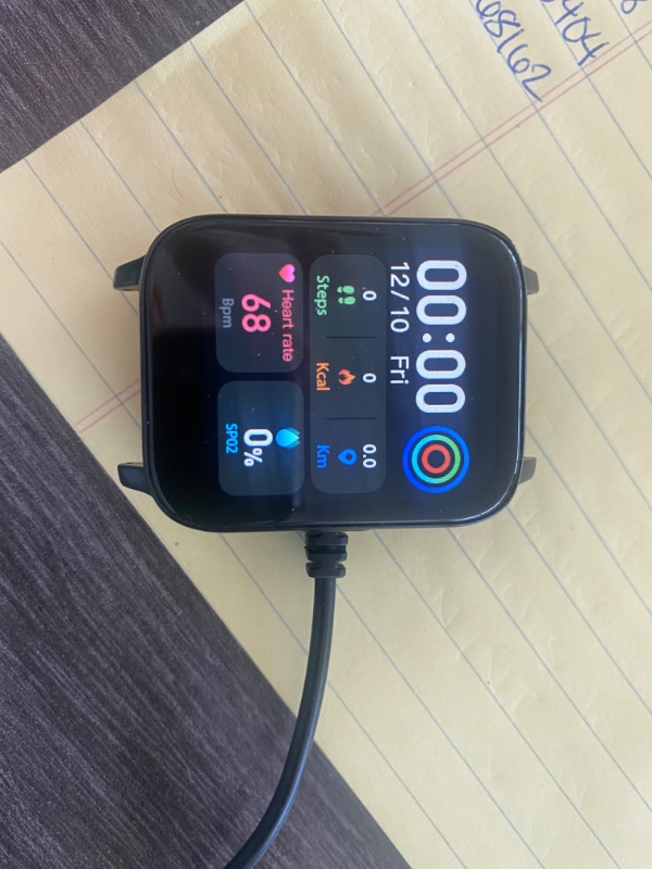 Photo 1 of **CHARGING PORT DMG - SEE NOTES** Smart Watch, Motast 1.69'' HD Full Touch Screen Fitness Watches Sport Tracker with Heart Rate, Sleep, Stopwatch, Pedometer Tracking Running Watch, IP68 Waterproof Activity Smartwatch for Men Women
