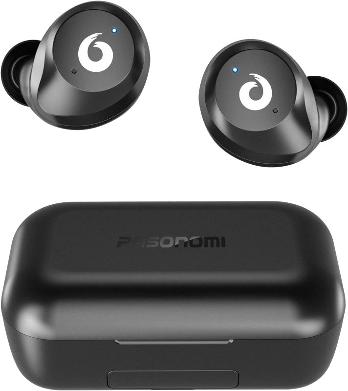 Photo 1 of Bluetooth Earbuds Wireless Earbuds Bluetooth 5.0 Headphones Wireless Earphones, Stereo IPX7 Waterproof Wireless Earphones with 2200mah Charging Case/Box, Built-in Microphone
