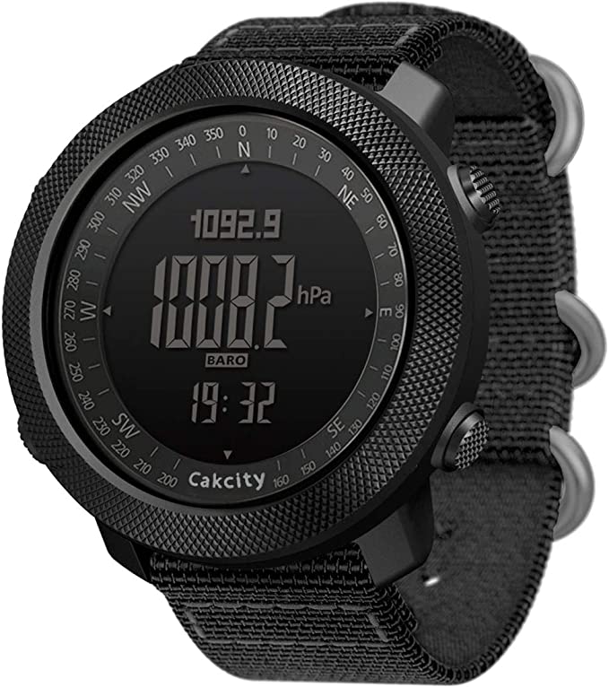 Photo 1 of CakCity Digital Sports Watches for Men Military Watches with Compass Temperature, Steps Tracker, Large Dial, Model: Apache
