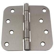 Photo 1 of 20 PACK 4 in. Satin Nickel Steel Ball-Bearing Door Hinge 5/8 in. Corner Radius with Screws 