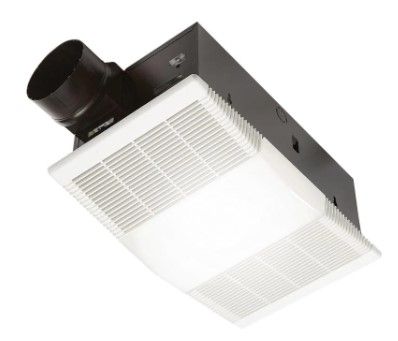 Photo 1 of *MISSING lens/ clear piece*
Broan-NuTone 80 CFM Ceiling Bathroom Exhaust Fan with Light and 1300-Watt Heater