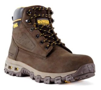 Photo 1 of DEWALT Men's Halogen 6'' Work Boots - Soft Toe - Brown Crazy Horse Size 12(M)