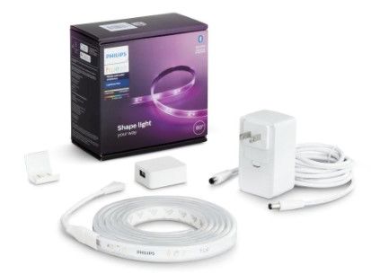 Photo 1 of *USED*
Philips: Philips Hue White and Color Ambiance Dimmable LED Light Strip Plus Smart Light Base Kit with Bluetooth (80")