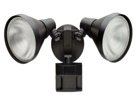 Photo 1 of *light bulbs NOT included*
Defiant 180 Degree Black Motion-Sensing Outdoor Security Light 