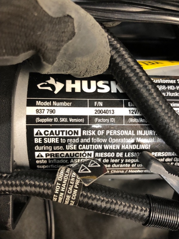 Photo 3 of *USED*
*MISSING attachment pieces and manual*
Husky 12-Volt Inflator