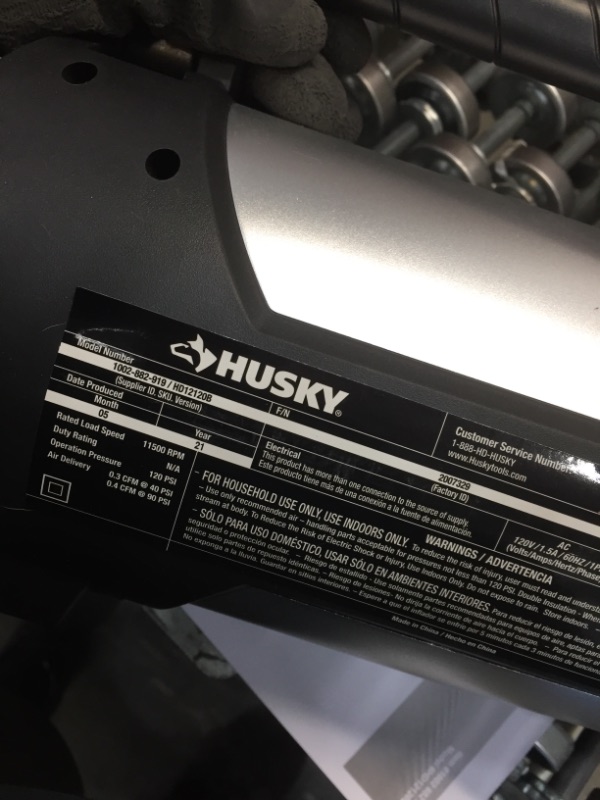 Photo 5 of *MISSING 1 attachment piece* 
Husky 12/120 Volt Auto and Home Inflator