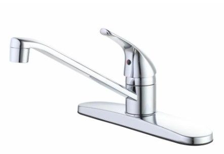 Photo 1 of *USED*
*MISSING components* 
Glacier Bay Single-Handle Standard Kitchen Faucet in Chrome