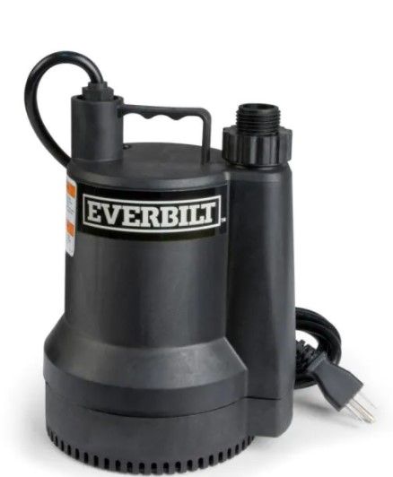 Photo 1 of 1/6 HP Plastic Submersible Utility Pump
