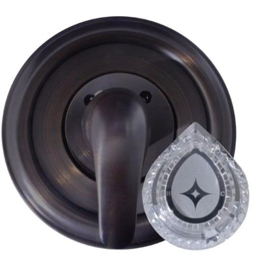 Photo 1 of 1-Handle Valve Trim Kit in Oil Rubbed Bronze for MOEN Tub/Shower Faucets (Valve Not Included)
