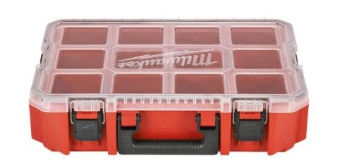 Photo 1 of *USED*
Milwaukee 10-Compartment Red Deep Pro Portable Tool Box with Storage and Organization Bins for Small Parts
