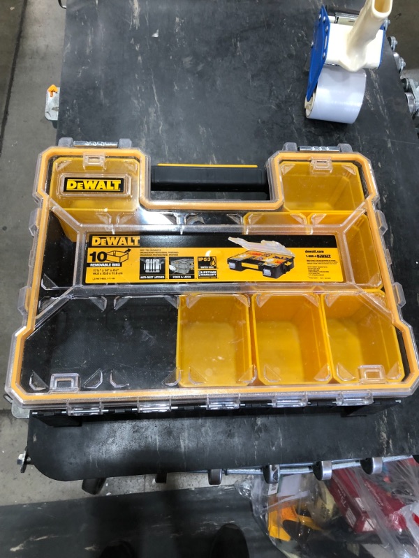 Photo 2 of *MISSING 3 bins*
DEWALT 10-Compartment Deep Pro Small Parts Organizer