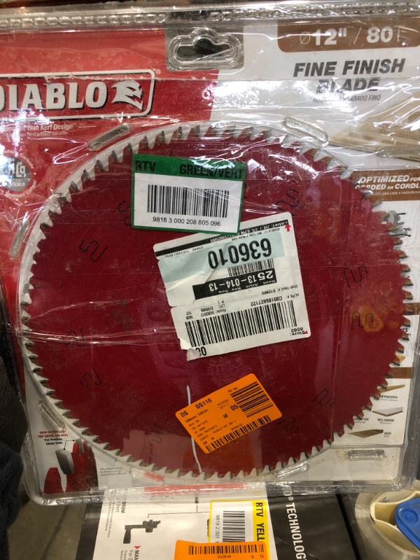 Photo 2 of *USED*
DIABLO 12 in. x 80-Tooth Fine Finish Circular Saw Blade