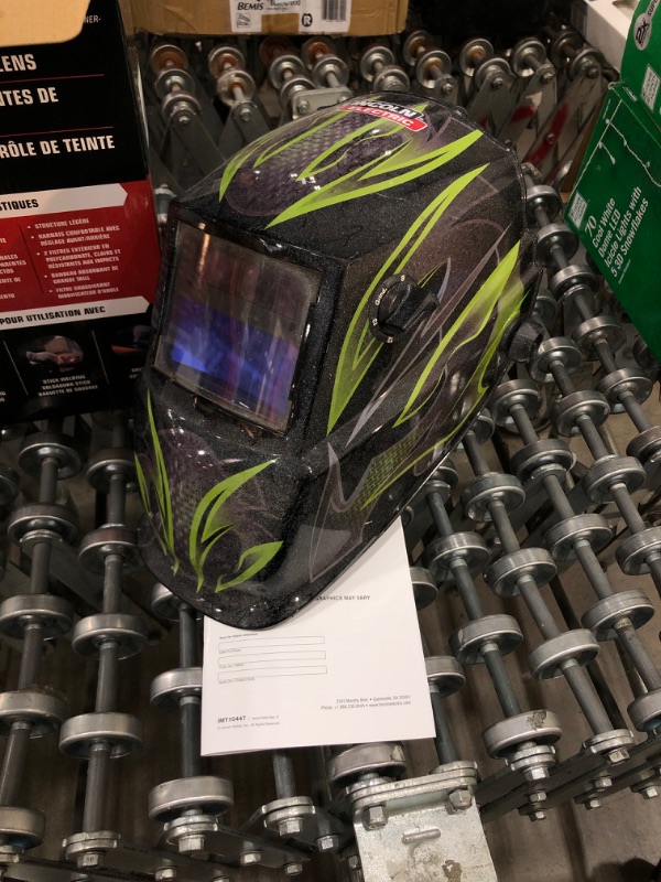 Photo 2 of *USED*
Lincoln Electric Auto-Darkening Welding Helmet with Variable Shade Lens No. 9-13 (1.73 x 3.82 in. Viewing Area), Galaxis Design