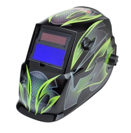 Photo 1 of *USED*
Lincoln Electric Auto-Darkening Welding Helmet with Variable Shade Lens No. 9-13 (1.73 x 3.82 in. Viewing Area), Galaxis Design