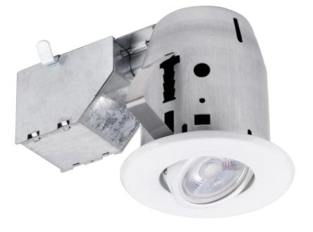 Photo 1 of *MISSING 2 bulbs*
Commercial Electric 3 in. New Construction or Remodel Recessed Kit with LED Bulb, 3 pk