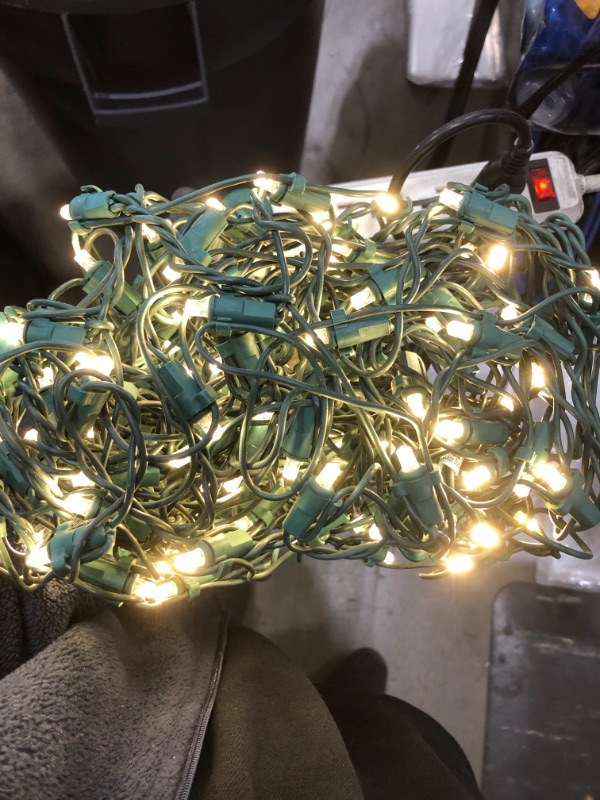 Photo 2 of *USED*
*1 set of lights is NOT functional, fuse possibly blew* 
Home Accents Holiday 150 LED Ribbon Net Lights, 2 pk
