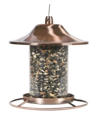 Photo 1 of *bird food NOT included*
*SEE last picture for damage*
Perky-Pet Copper Panorama Hanging Bird Feeder - 2 lb. Capacity