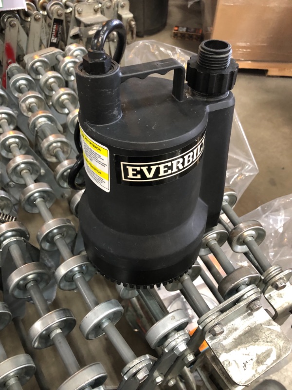 Photo 2 of *USED*
Everbilt 1/6 HP Plastic Submersible Utility Pump