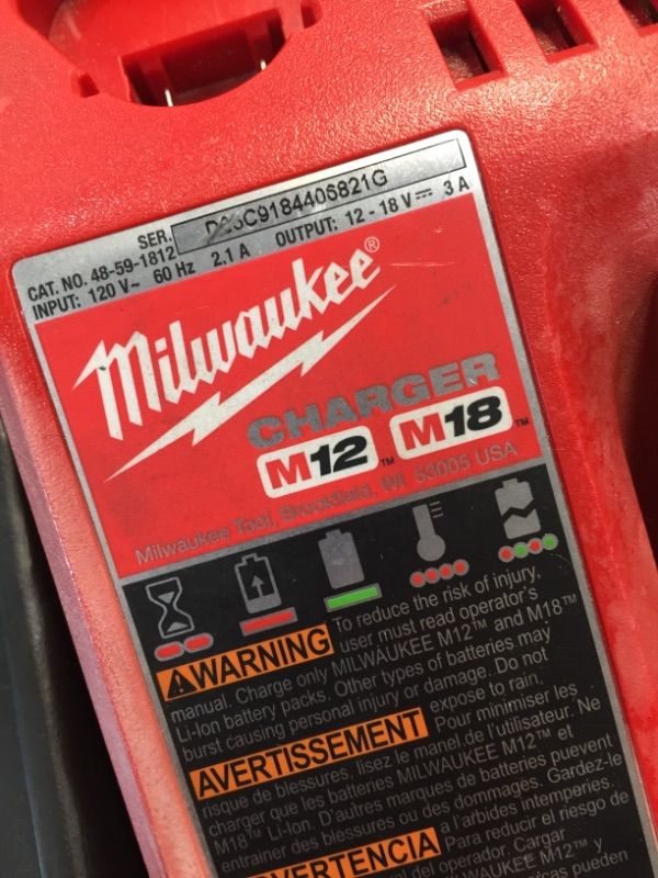 Photo 4 of *USED*
*MISSING batteries and manual*
Milwaukee M18 FUEL ONE-KEY 18-Volt Lithium-Ion Brushless Cordless 3/4 in. Impact Wrench w/Friction Ring Kit w/(2) 5.0Ah Batteries