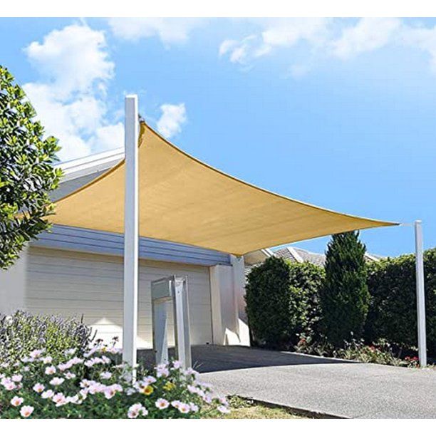 Photo 1 of *USED*
Patio Pal 10' x 13' Sun Shade Sail Rectangle for Patio Yard Deck Pergola Outdoor Sun Sail Shade UV Block (Sand Color 1pc)
