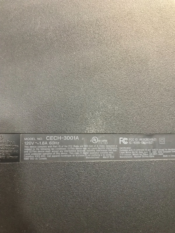 Photo 5 of Playstation 3 160GB CECH-3001A, Console Only
