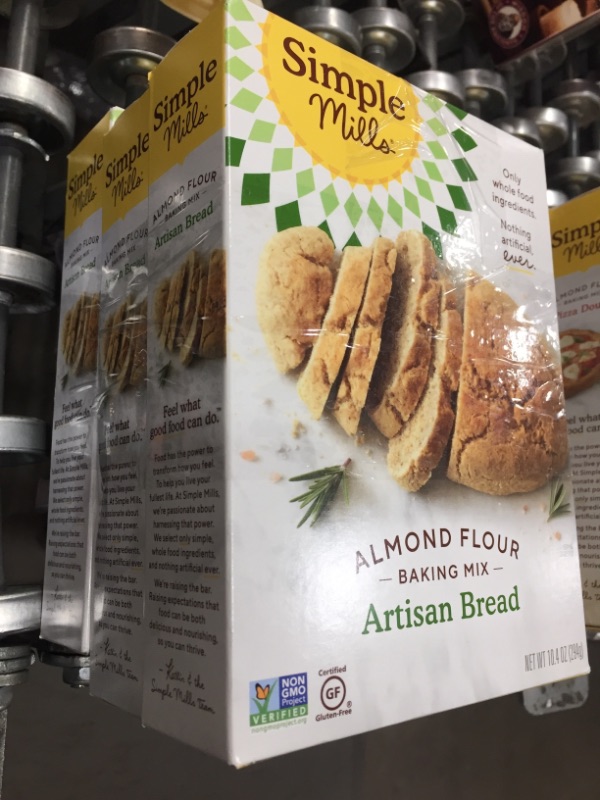 Photo 3 of **EXPIRED 12/15/2021** Simple Mills Almond Flour Baking Mix, Gluten Free, Made with whole foods, (Packaging May Vary), (Pack of 3) Artisan Bread Mix, 10.4 Ounce
