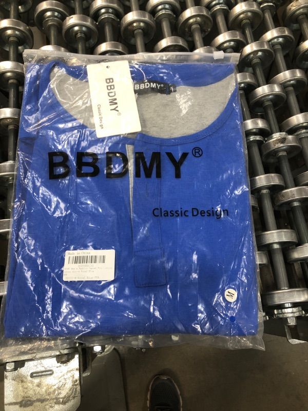 Photo 1 of MEDIUM: BBDMY Men's Fashion Casual Front Placket Short Sleeve Henley T-Shirts Cotton Shirts
