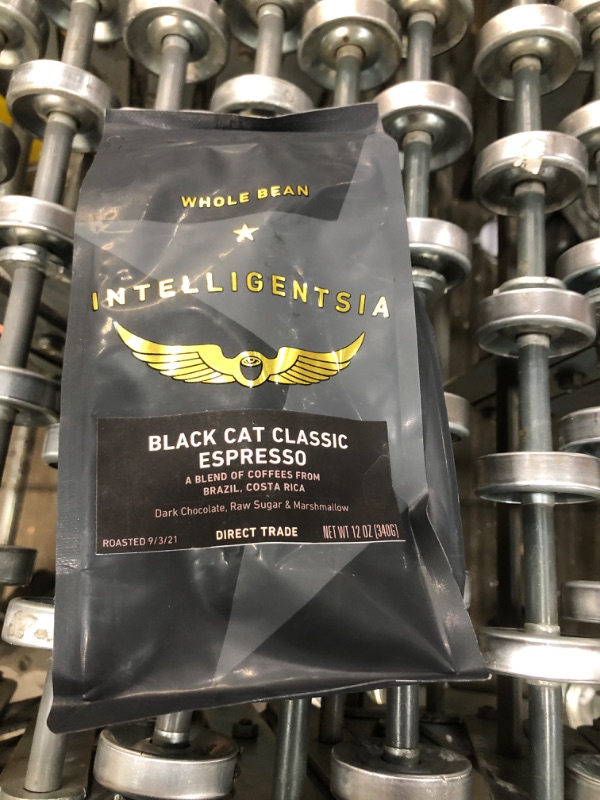 Photo 2 of **EXPIRED 12/02/2021** Intelligentsia, Black Cat Classic Espresso - Whole Bean Coffee - 12 Ounce Bag, Direct Trade
