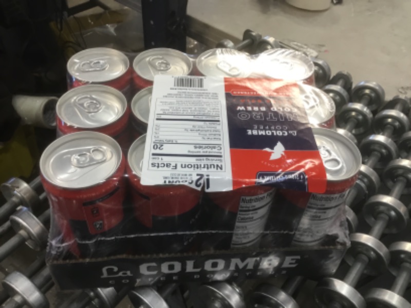 Photo 1 of BEST BY 5/23/2022 La Colombe Cold Brew Coffee - Nitro Extra Bold - 9 Fluid Ounce, 12 Count – Dark Roast, Singe-Origin - Made With Real Ingredients - Grab and Go Coffee