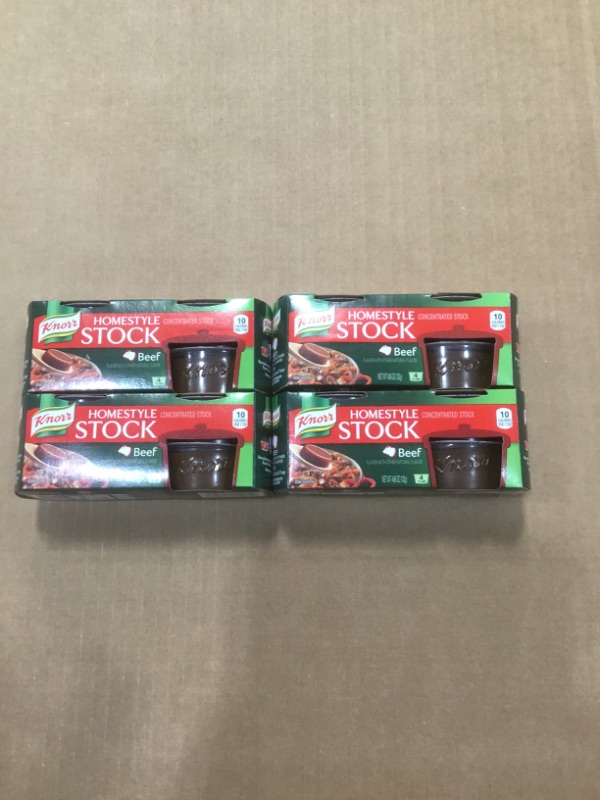 Photo 3 of no refunds sold as is  best by 2/11/2022 
Knorr Rich Beef Stock Pot - 4 x 28g 4 pack 