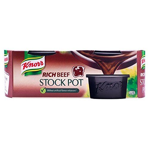 Photo 1 of no refunds sold as is  best by 2/11/2022 
Knorr Rich Beef Stock Pot - 4 x 28g 4 pack 