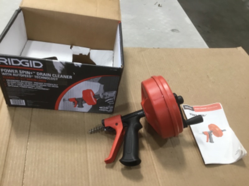 Photo 2 of RIDGID DRAIN SNAKE
PowerSpin Plus