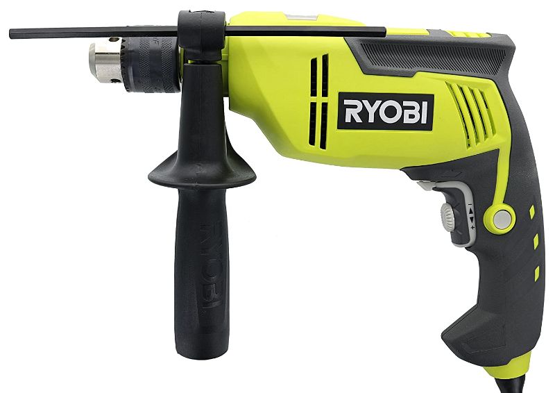 Photo 1 of Ryobi D620H 5/8" 6.2 Amp 2,700 RPM Heavy Duty Variable Speed Reversible Hammer Drill w/ Depth Stop Rod and Chuck Key Storage
