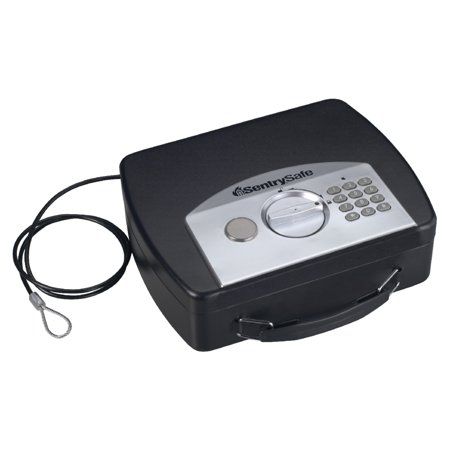 Photo 1 of Master Lock Small, Portable Security Safe, Black with Digital Lock